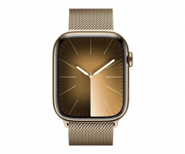 Apple Watch Series 9 GPS + Cellular 45mm Gold S. Steel Case w. Gold Milanese Loop (MRMU3) б/в